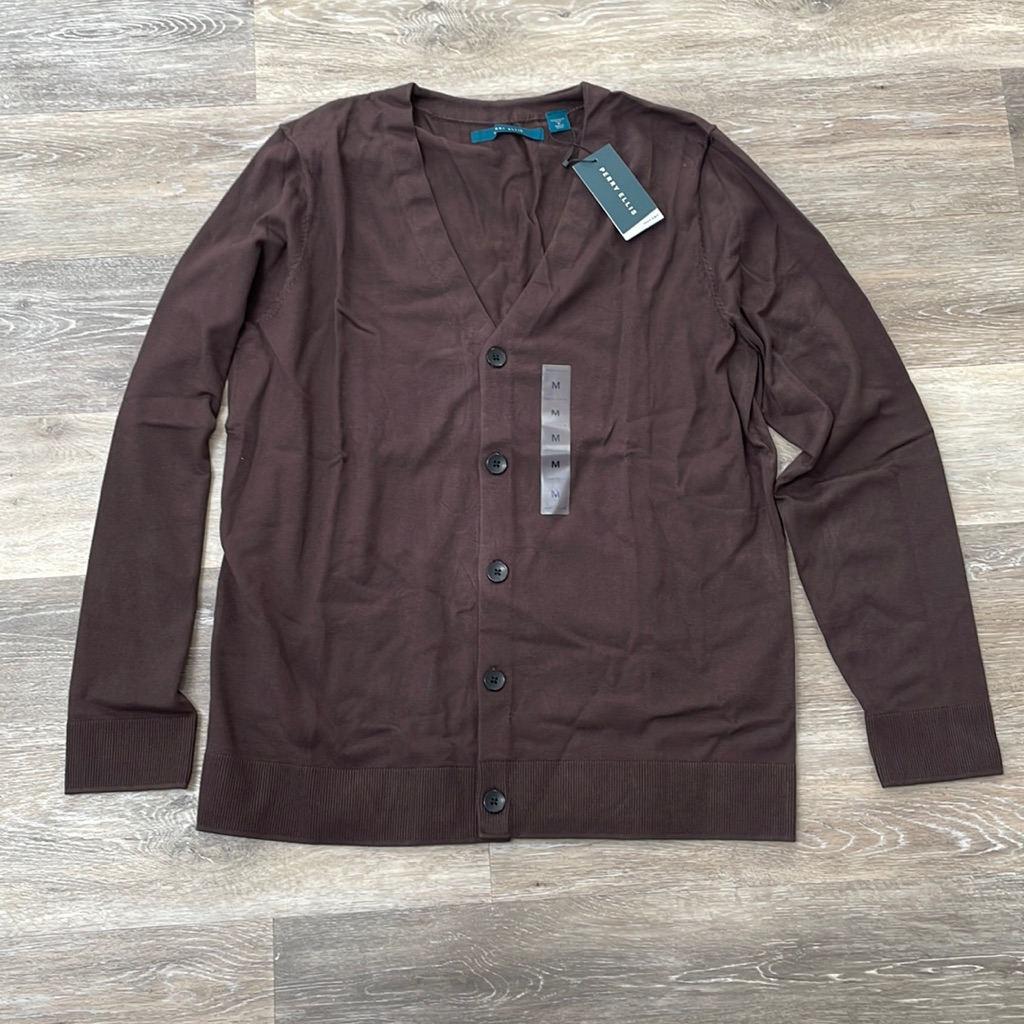 Nwt Brand New Perry Ellis Tech Knit Sweater